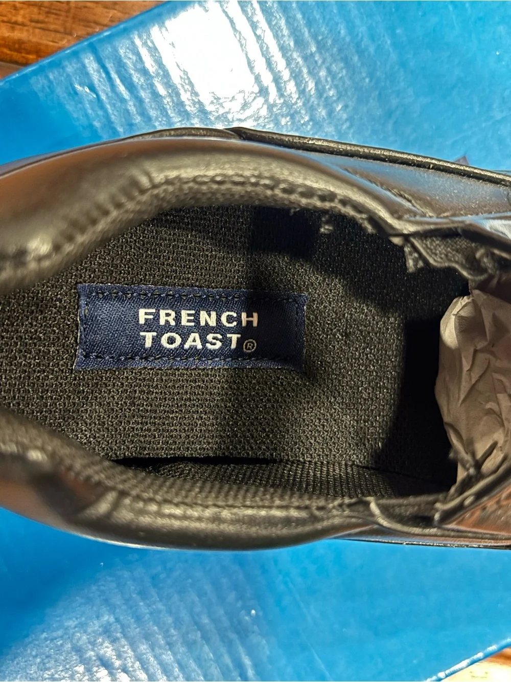 NWT French Toast Boys Slip On Dress Shoes Black Size 11 Little Kid